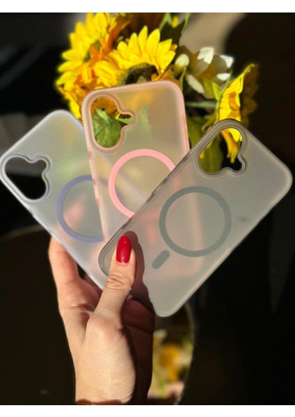 IPHONE 16 Magsafe/premium Mat Silikon Kılıf