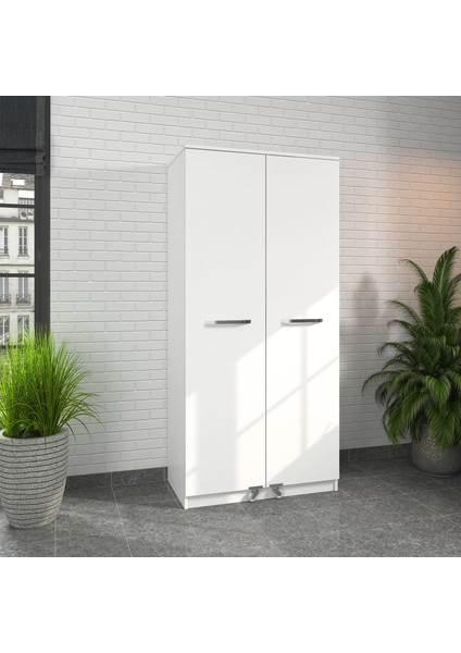 90 Derece Açılabilir 2 Kapaklı, 6 Çekmeceli, Kavanoz Raflı Kiler ve Erzak Mutfak Dolabı fırsatları