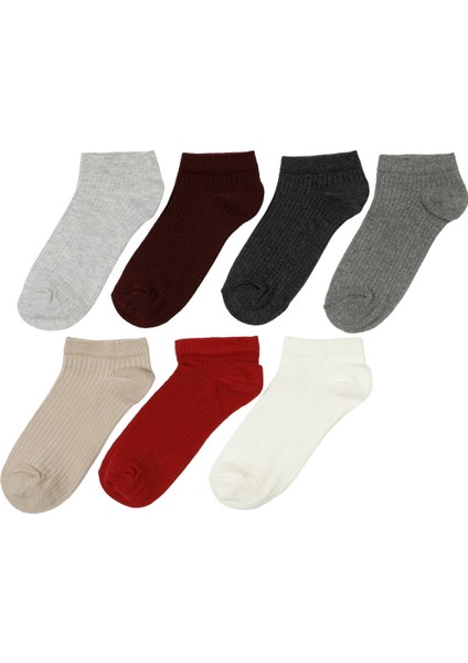 Basıc 7 Lı Ptk-W 5pr Kırmızı Kadın 7 Li Çorap