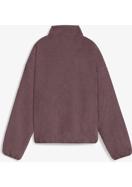 Reversible Sherpa Kadın Mor Ceket.88