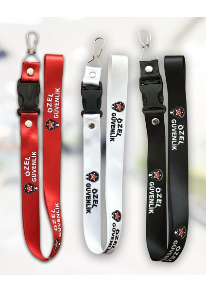 Özel Güvenlik Yaka Kartı Askısı, Güvenlik Kartları Için Yaka Kartı Askısı, 3'lü Tüm Renkler