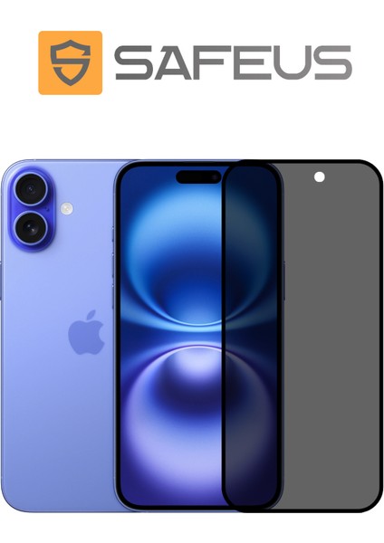 iPhone 16 Plus Tam Kaplayan Hayalet Parmak İzi Bırakmayan Safir Ekran Koruyucu Cam