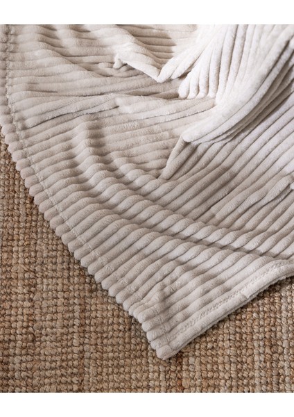 Corbeau Welsoft Düz Tv Battaniye - Bej modelleri