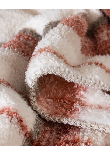 Varnelle Tek Kişilik Sherpa Battaniye - Ekru/kahve