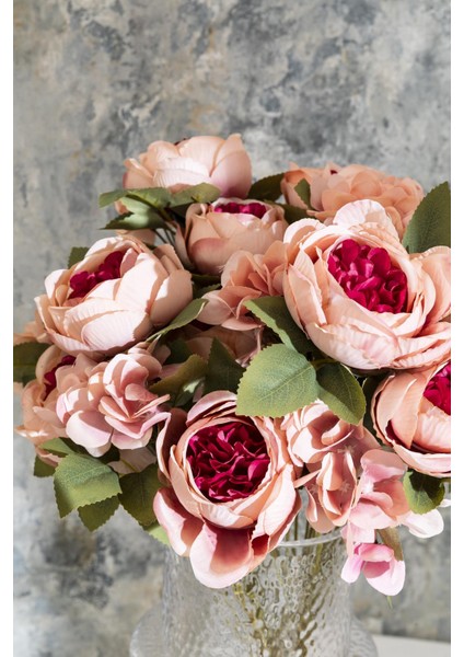 Yapay Ortancalı Şakayık Demeti Fuşya 45 cm 11 Dal fiyatları