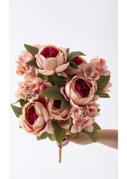 Yapay Ortancalı Şakayık Demeti Fuşya 45 cm 11 Dal fırsatları