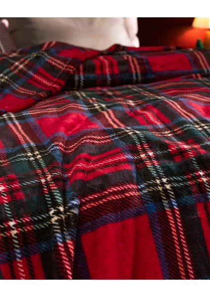 Clorel Çift Kişilik Welsoft Baskılı Battaniye - Kırmızı fırsatları