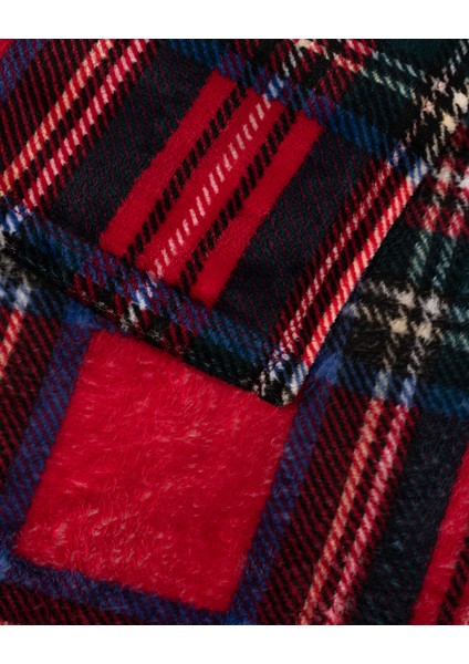 Clorel Çift Kişilik Welsoft Baskılı Battaniye - Kırmızı