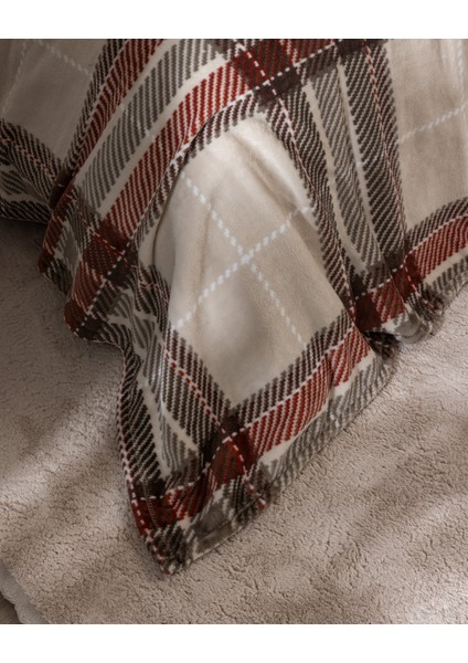 Antonin Çift Kişilik Welsoft Baskılı Battaniye - Bej/kahve fırsatları