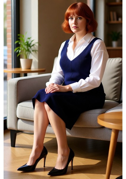 Kadın Triko Midi Elbise Shift Kalıp Gri Düz Desen V Yaka Günlük Şık Akrilik Ilkbahar Sonbahar fırsatları