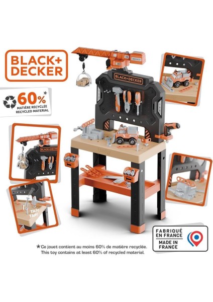 Smoby Black & Decker Vinçli Çalışma Tezgahı 360741 fiyatları
