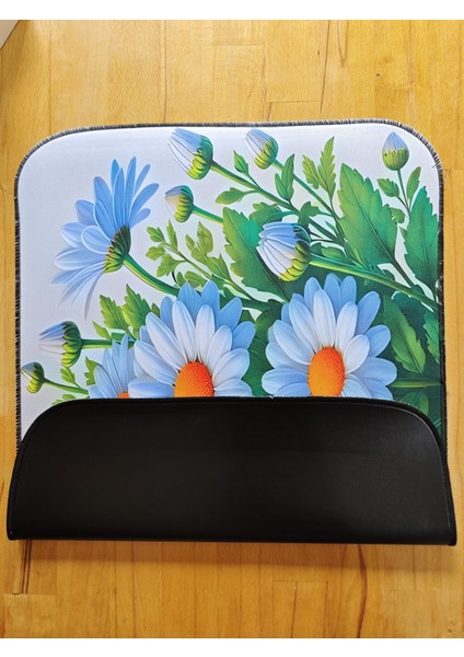 55X45 cm Beyaz Papatyalar Kaydırmaz Taban Speed Yüzey Oyuncu Mouse Pad Gaming Pad fırsatları