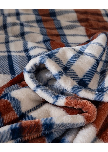 Fravonne Tek Kişilik Welsoft Baskılı Battaniye - Lacivert