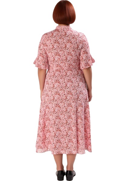 Kadınlar Için Konforlu A Line Kalıp Dokuma Viskon Maxi Elbise Kuşaklı Gömlek Yaka Tasarım Kaliteli fiyatları