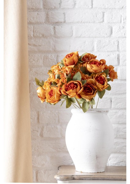 Yapay Ortancalı Şakayık Demeti Turuncu 45 cm 11 Dal fiyatları