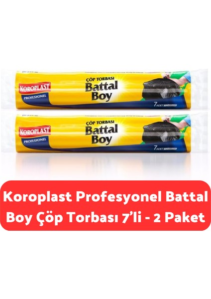 Profesyonel Battla Boy Çöp Torbası 7'li - 2 Paket