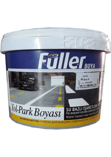 Füller Sarı Yol Çizgi Boyası 2,5 Litre Su Bazlı