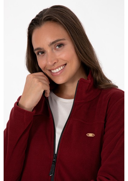 Kadın Bordo Hırka (Örme) 50316729-VR014