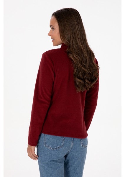 Kadın Bordo Hırka (Örme) 50316729-VR014 fırsatları