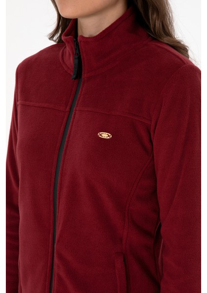 Kadın Bordo Hırka (Örme) 50316729-VR014