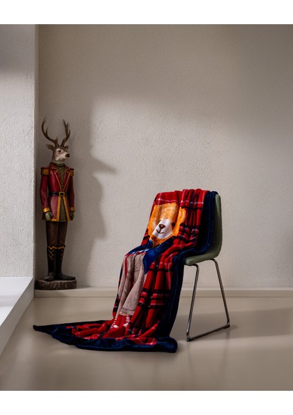 Laurez Welsoft Baskılı Tv Battaniye - Kırmızı/lacivert