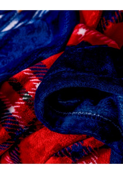 Laurez Welsoft Baskılı Tv Battaniye - Kırmızı/lacivert