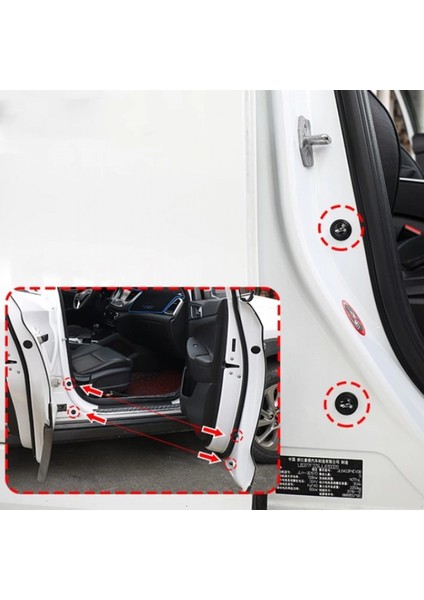 Araba Kapı Ses ve Darbe Emici Pad 10 Adet Siyah (4887) modelleri