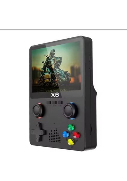 X6 Retro Taşınabilir Oyun Konsolu – 3.5” Ekran, 24000+ Oyun, 32GB Kartlı, Tv Bağlantılı - Siyah