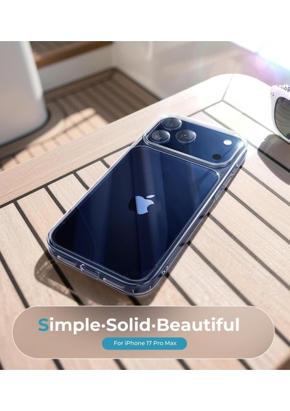 Iphone 17 Pro Max Uyumlu Sararmaz Kamera Koruma Çıkıntılı Sert Şeffaf Kılıf modelleri