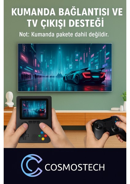 X6 Retro Taşınabilir Oyun Konsolu – 3.5” Ekran, 24000+ Oyun, 32GB Kartlı, Tv Bağlantılı - Siyah indirimleri