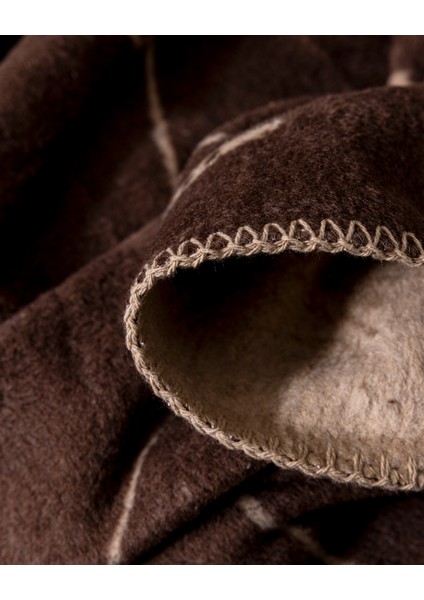 Erouan Jakarlı Pamuklu Tv Battaniye - Kahverengi indirimleri