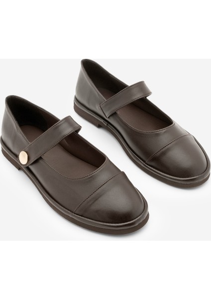 Kadın Loafer Bantlı Cırt Cırtlı Günlük Ayakkabı Vorpe Kahve indirimleri