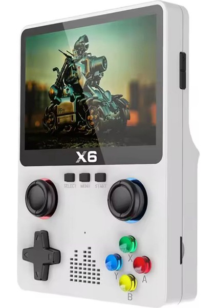 X6 Retro Taşınabilir Oyun Konsolu – 3.5” Ekran, 24000+ Oyun, 32GB Kartlı, Tv Bağlantılı - Beyaz