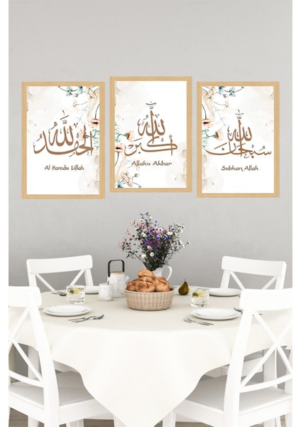 🕊️ 3’lü Çerçeve Görünümlü Islami Tablo Seti – Subhanallah, Alhamdulillah, Allahu Ekber🌟 CRVS1187 13 x 17 indirimleri