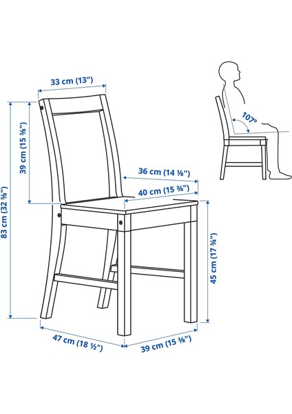 Pınntorp Mutfak Masası Takımı Açık Kahverengi Beyaz 2 Sandalyeli Katlanabilir 67 / 124 cm modelleri