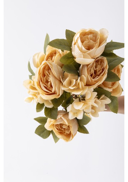 Yapay Ortancalı Şakayık Demeti Açık Somon 45 cm 11 Dal fırsatları