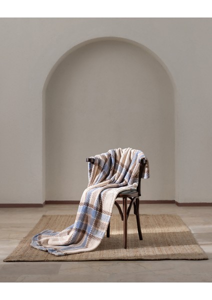 Antonin Welsoft Baskılı Tv Battaniye - Mavi/bej