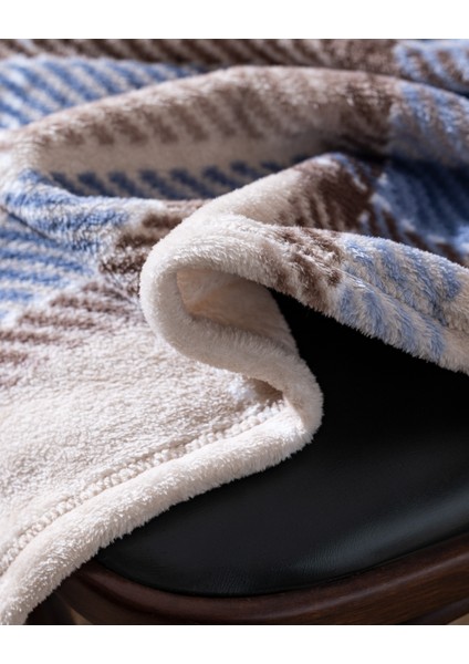 Antonin Welsoft Baskılı Tv Battaniye - Mavi/bej