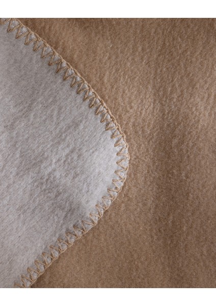 Caureo Çift Kişilik Jakarlı Pamuklu Battaniye - Gri/bej indirimleri