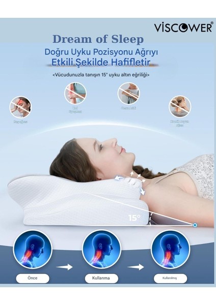 Dream Of Sleep Boyun ve Omurga Destekli Visco Yastık