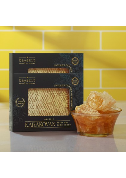 Organik Karakovan Petek Bal(Bingöl Karlıova) 500 gr 2'li Set