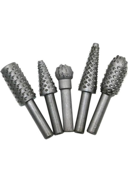 5 Parça Döner Törpü Tahta Ahşap Oyma Hobi Seti Matkap Ucu