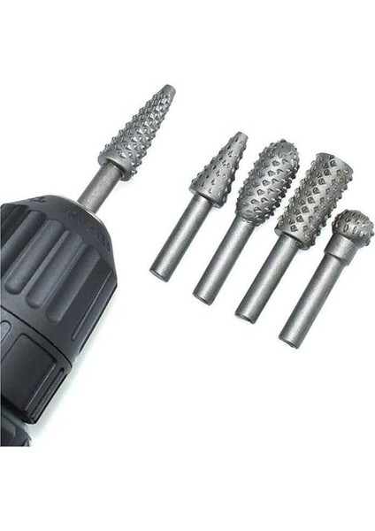 5 Parça Döner Törpü Tahta Ahşap Oyma Hobi Seti Matkap Ucu fiyatları