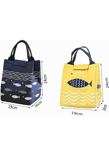 2'li Paket Yalıtımlı Öğle Yemeği Çantası Yemek Kutuları Için Havalı Çanta Su Geçirmez Kumaş Katlanabilir Piknik El Çantası Yalıtımlı Soğutucu Çanta, Kadınlar, Yetişkinler, Öğrenciler ve Çocuklar Için Büyük Kapasiteli fiyatları