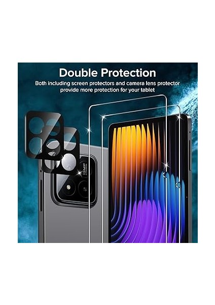 Xiaomi Pad 7 / Xiaomi Pad 7 Pro 11,2 Inç Için 2 Parça Temperli Cam Filmi, 2 Adet Kamera Filmi Ile, Çizilmez Ekran Koruyucu Film, Kabarcık Yok fiyatları