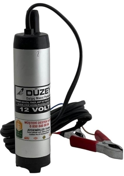 Gövde Küçük Dalgıç Transfer Pompası 12 Volt
