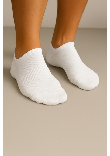 Erkek Beyaz Pamuklu Patik Çorap 5’li Paket modelleri