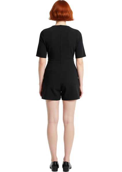 Kadın Büyük Beden Ofis Elbisesi Dokuma Kısa Kollu Bisiklet Yaka Kemerli Mini Tasarım Şıklığı modelleri