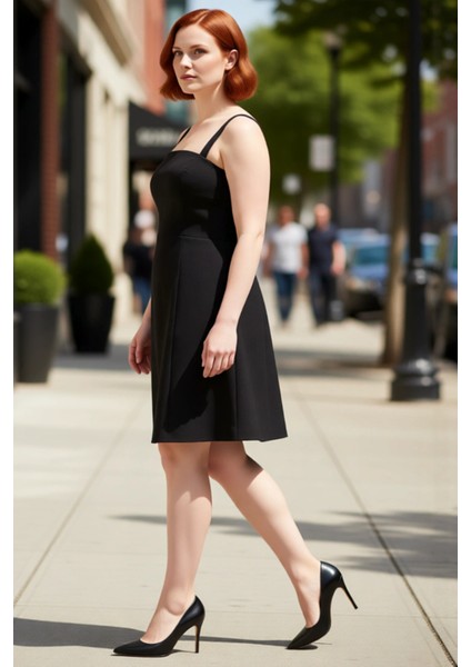 Kadın Büyük Beden Abiye Dokuma Elbise A Line Kalıbı ve Kare Yaka Detayıyla Mezuniyet Şıklığı Sunar modelleri