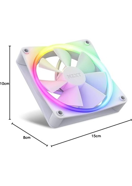 F120 Rgb Fanlar – RF-R12SF-W1 – Rgb Aydınlatma Için Gelişmiş Uyum – Çok Sessiz Soğutma – Tek (Rgb Fan ve Kontrol Cihazı Gereklidir &amp; Dahil Değildir) – 120 mm Fan – Beyaz indirimleri